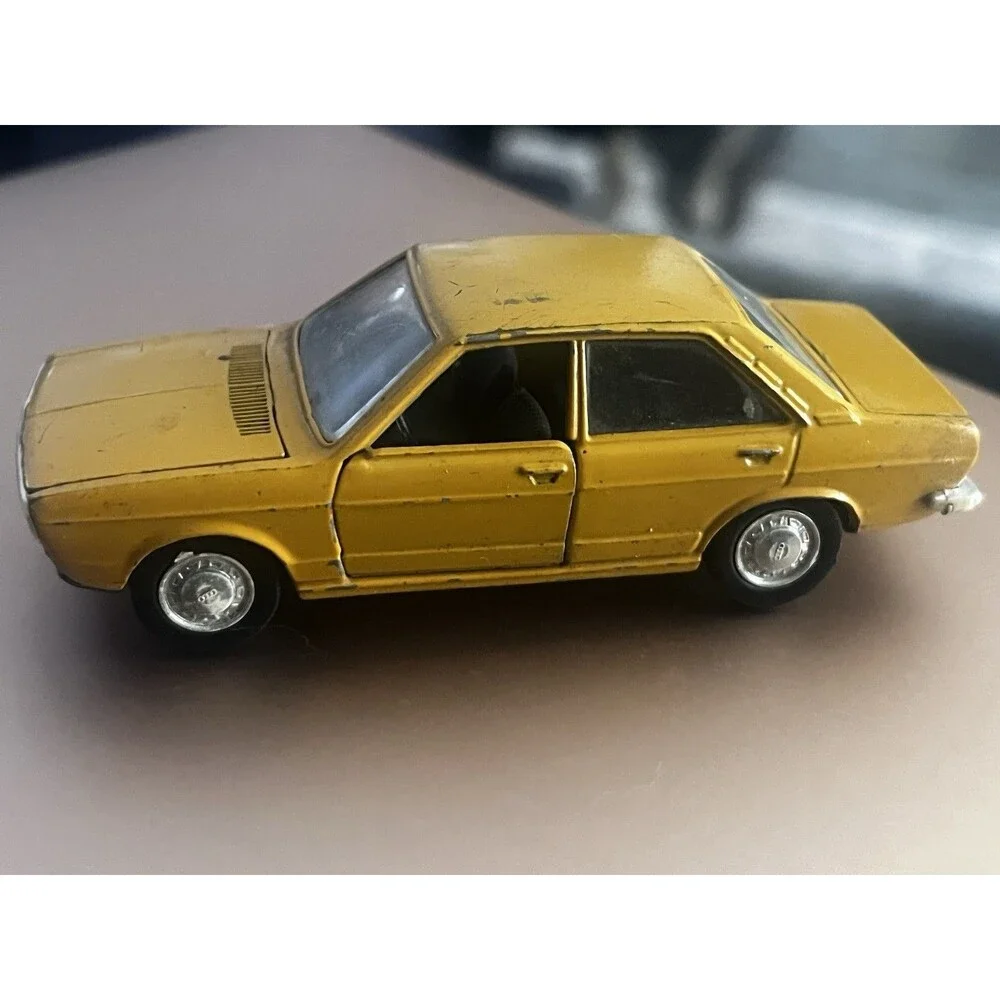 Vintage Schuco Audi 80 1:43 Die Cast Car Made Germany Hood Trunk Doors Open